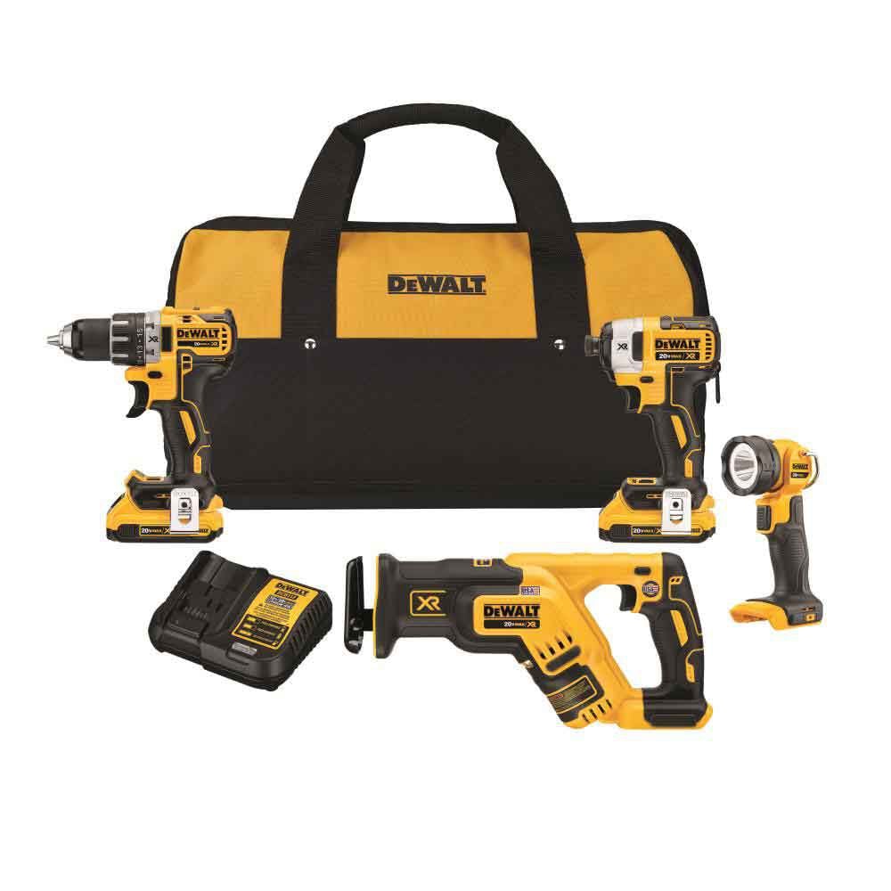 DW 20V XR 4 Tool Combo Kit DCK484D2 from DW