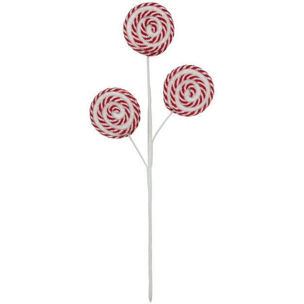 Candy Cane Lollipops Decorative Christmas Spray