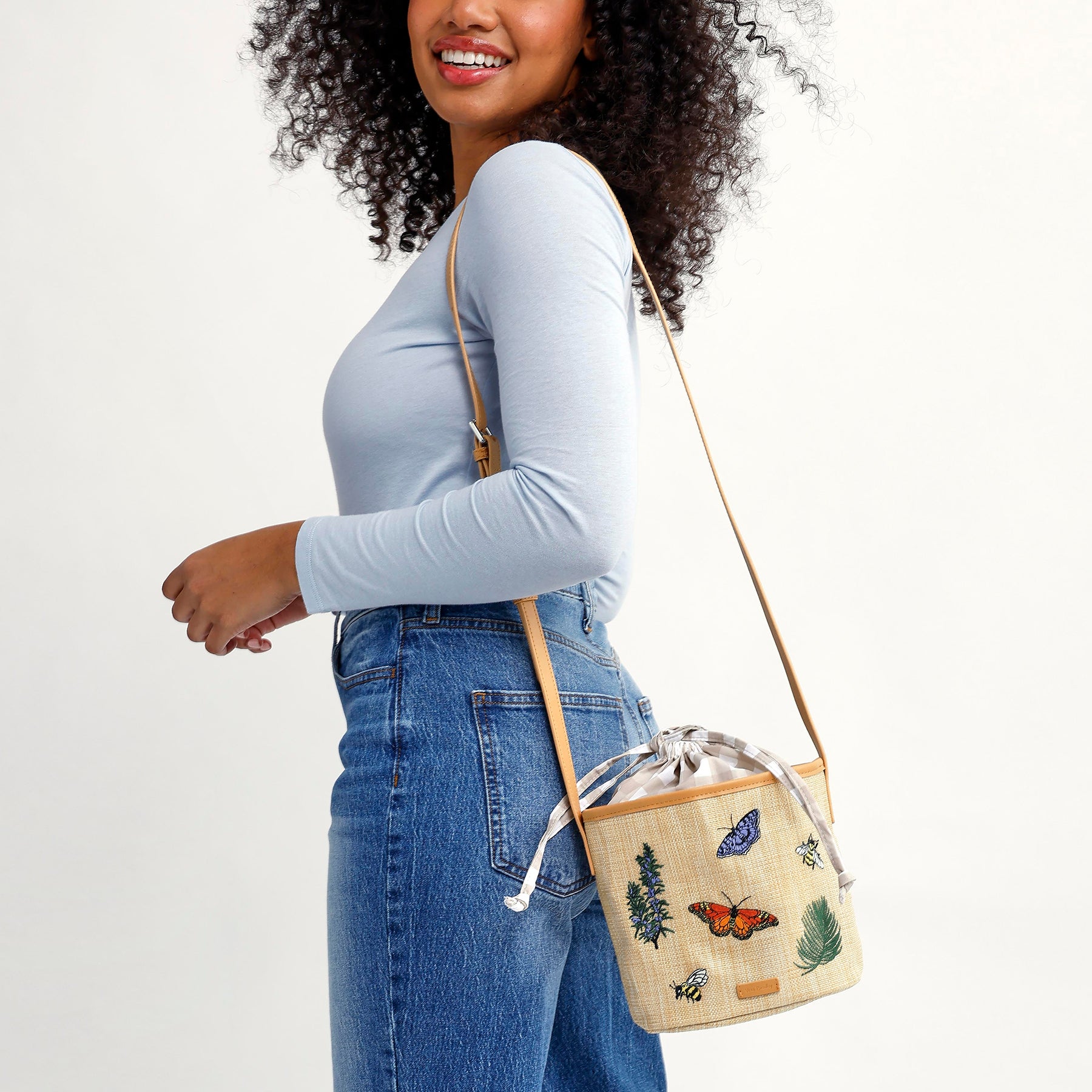 Straw Crossbody Bag