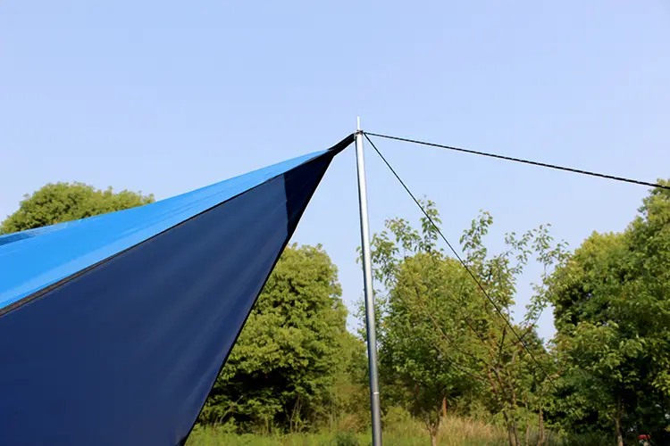 Rain Fly Camping Tarp / Hammock Fly Include 6 Ropes and 4 Stakes Lightweight Waterproof Tent Tarp