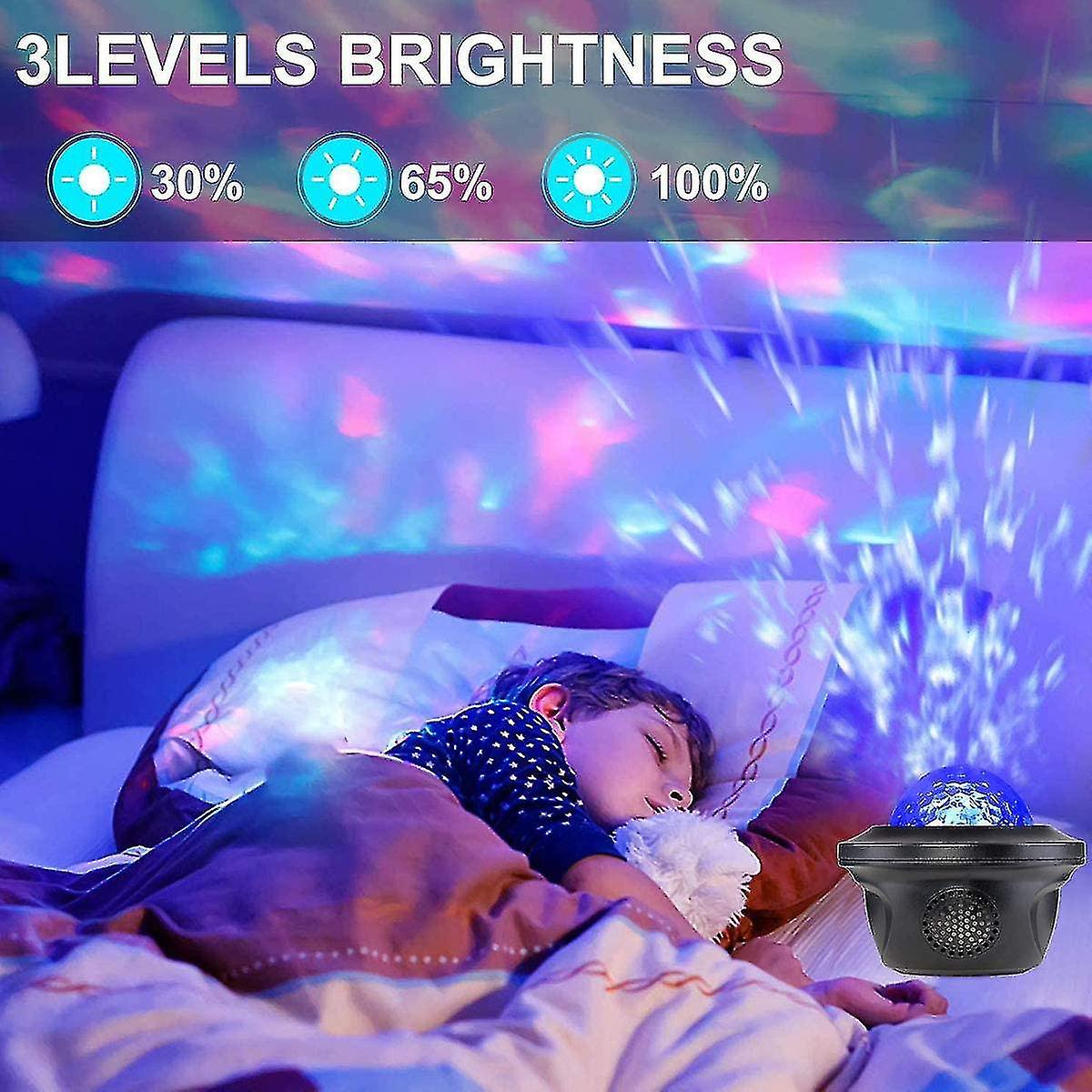 Projector， Starry Sky Projector， Remote Control With Bluetooth Music Speaker， Northern Lights Night