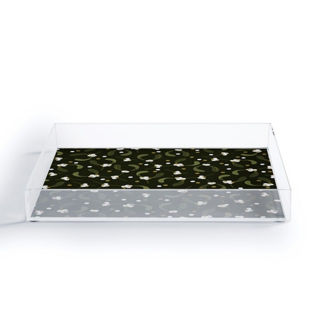 Iveta Abolina English Mistletoe Acrylic Tray Deny Designs