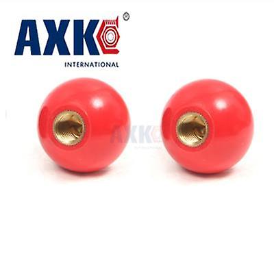 2pcs Black Or Red Plastic M4 M5 M6 M8 M10 M12 M14 M16 Thread Ball Shaped Head Clamping Nuts Knob