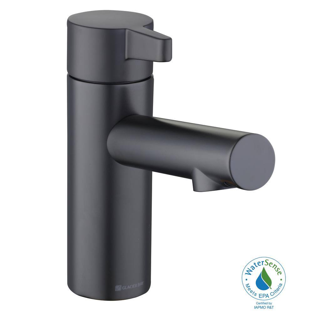 Glacier Bay Modern Single Hole Touchless Single-Handle Bathroom Faucet in Matte Black HD67688W-6010H