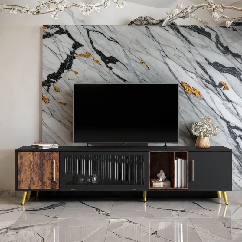 Media Console Table TV Stand for TVs Up to 80\