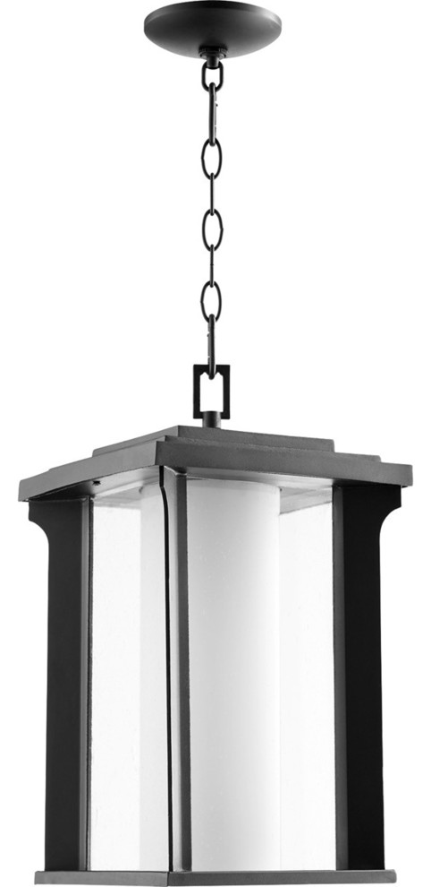 Quorum Garrett 10 quotPendant 7412 10 69  Noir   Transitional   Outdoor Hanging Lights   by Lighting and Locks  Houzz