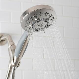 Speakman Rio 5-Spray Patterns with 1.75 GPM 4.5 in. Wall Mount Handheld Shower Head in Brushed Nickel VS-1240-BN-E175