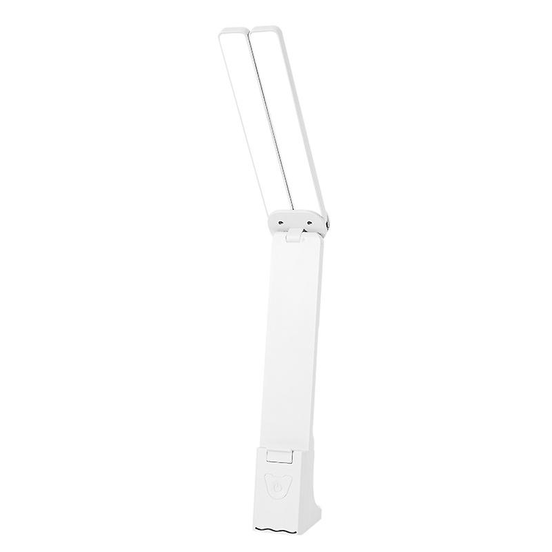 Eye protection dual lamp reading learning lamp Multi-functional folding touch dimming lamp（white 2000mah）