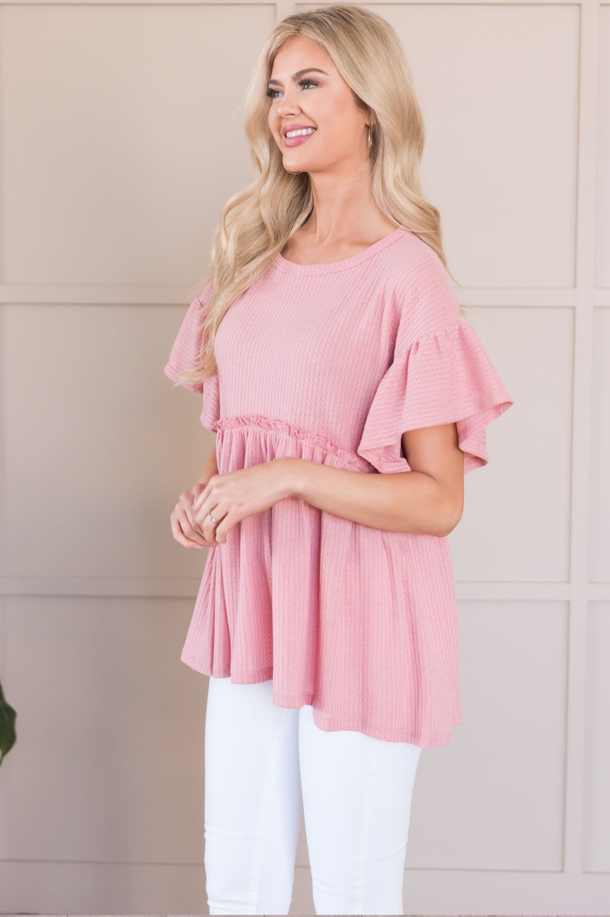 Dare To Dream Modest Babydoll Blouse