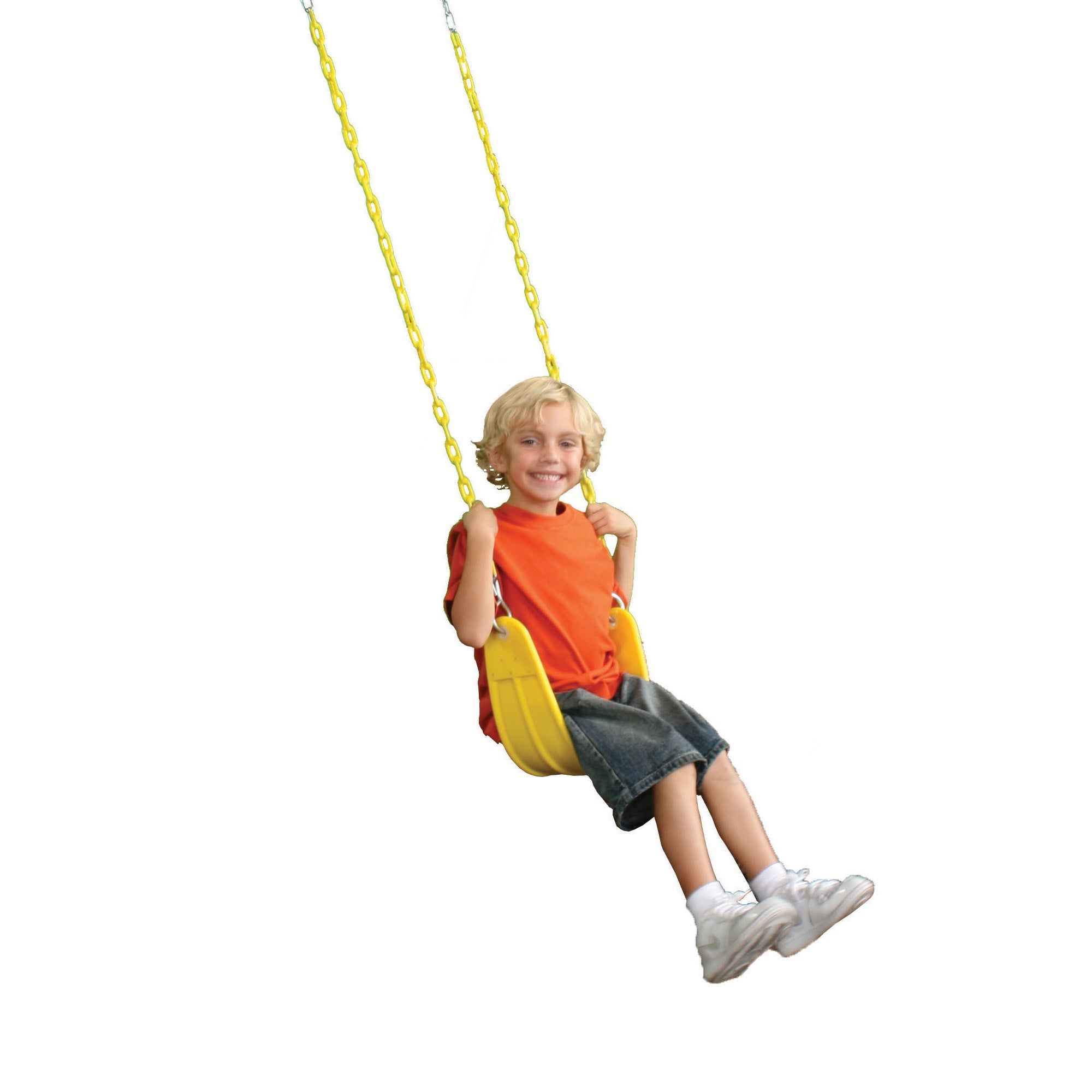 Swing-N-Slide Heavy Duty Swing Seat - Yellow with Yellow Chains