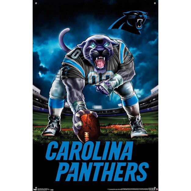 Trends International Nfl Carolina Panthers 3 Point Stance 19 Unframed Wall Poster Prints