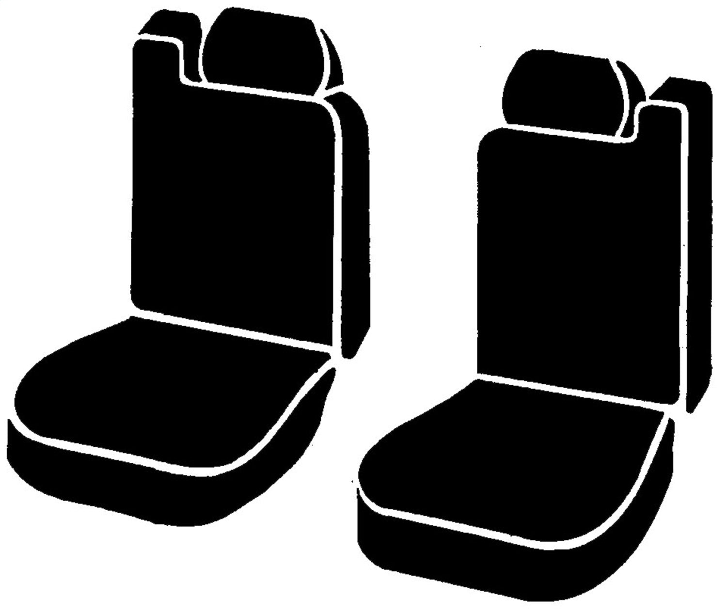 Fia Inc. TR48-15 GRAY FIATR48-15 GRAY 03-06 SILVERADO/SIERRA/YUKON XL/SUBURBAN/TAHOE TR FRONT BUCKET W/BUILT-IN BELTS SEAT COVER GRAY