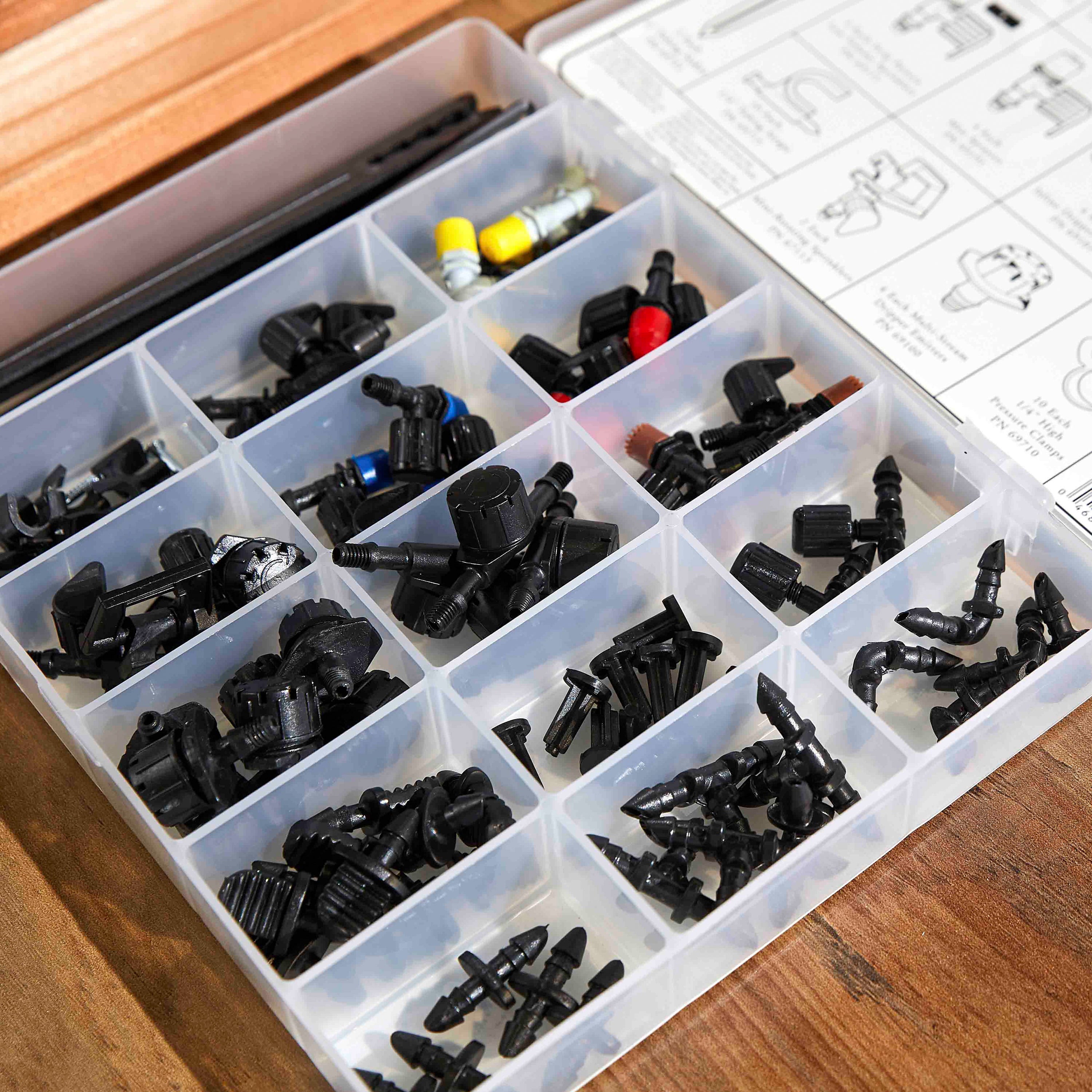 Orbit 92 Piece Essential Drip Irrigation Parts Toolbox Kit