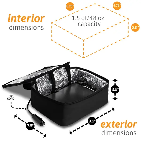 Hot Logic 12V Mini Oven Food Warmer Lunchbag