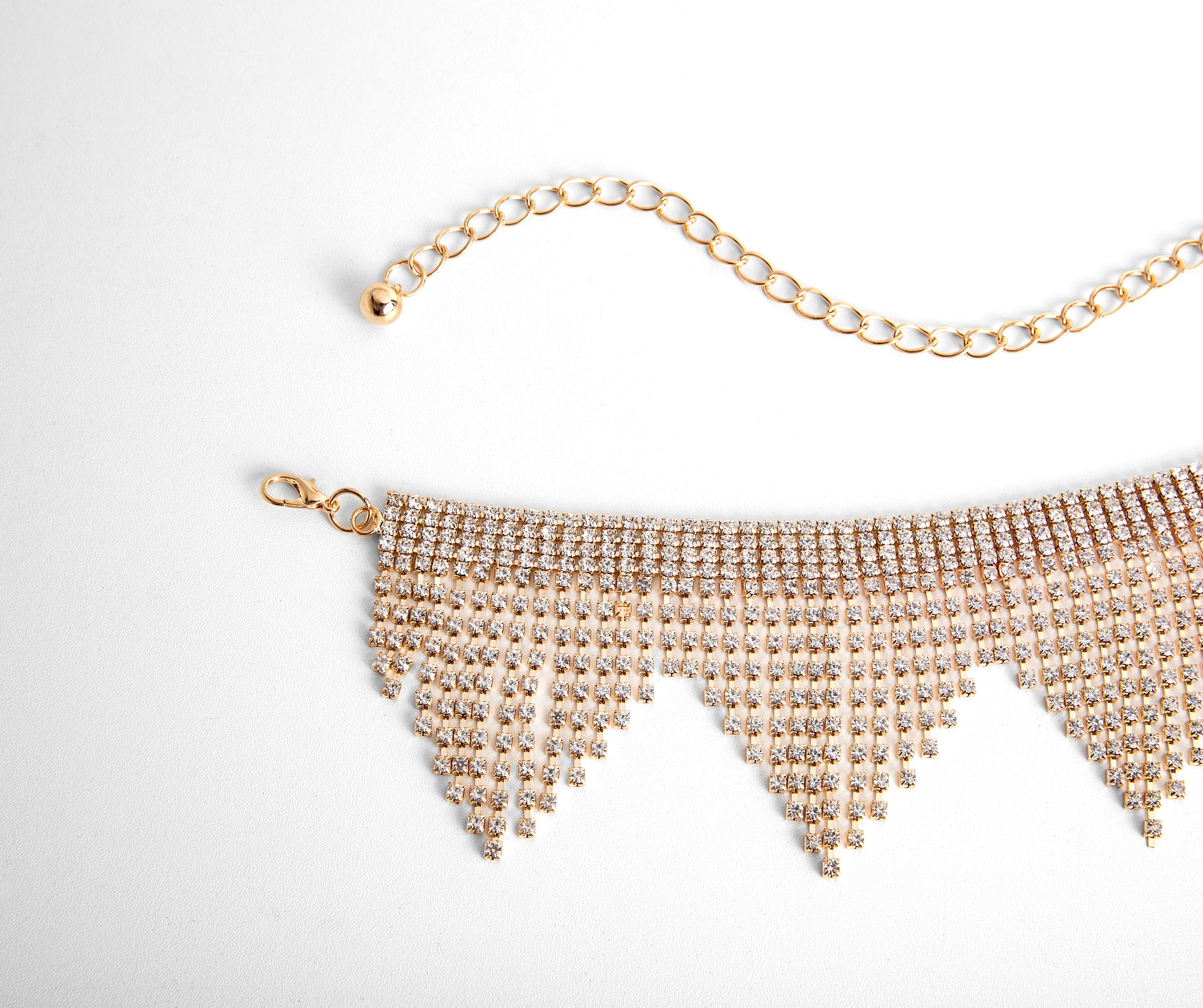 Triangle Fringe Rhinestone Belt