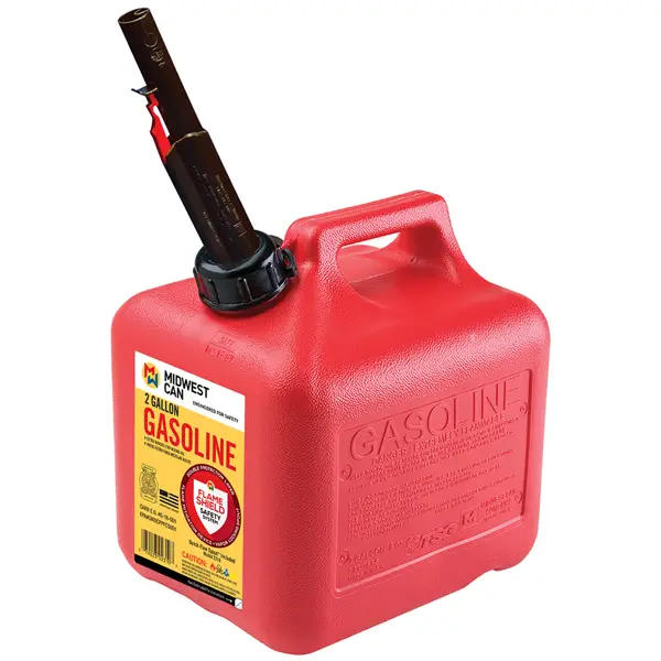 Quick-Flow spout midwest can 1210 auto shut off gasoline can - 1 Gallon