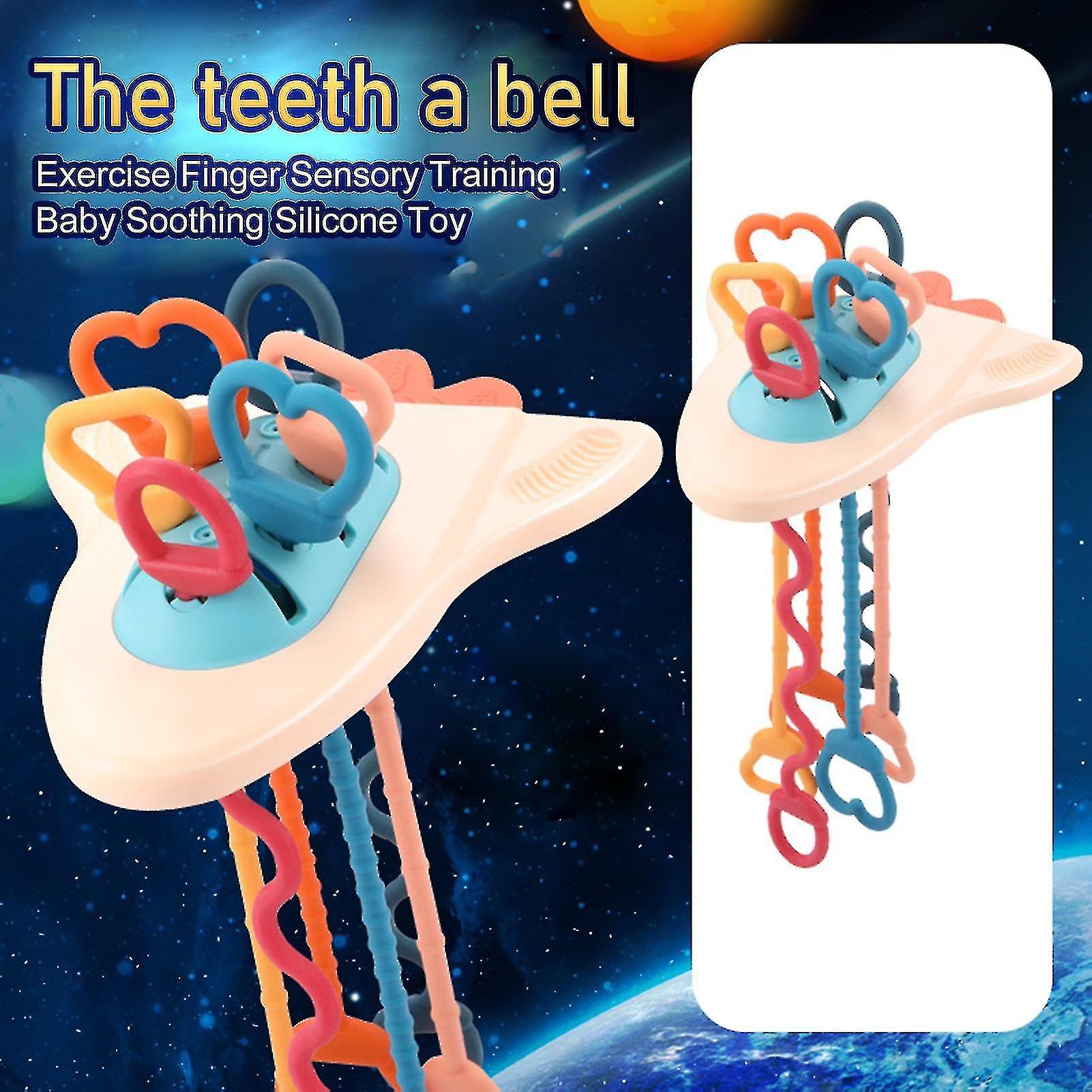 Teether Toy Brainstorm Airship Shape Education Learning Portable Parent-child Interactive Training Finger Sensory Toy Daily Use