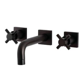 Kingston Brass Concord Double Handle Wall Mounted Faucet Bathroom in Oil Rubbed Bronze HKS6125DX