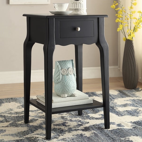 Daniella 1-Drawer Wood Storage Accent End Table by iNSPIRE Q Bold