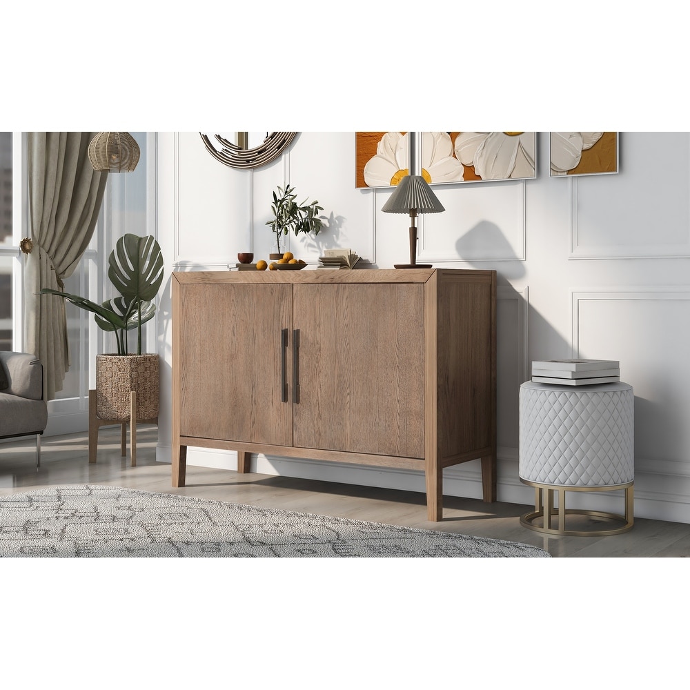 Rectangular Storage Cabinet Hallway Console Tables w/Adjustable Shelf