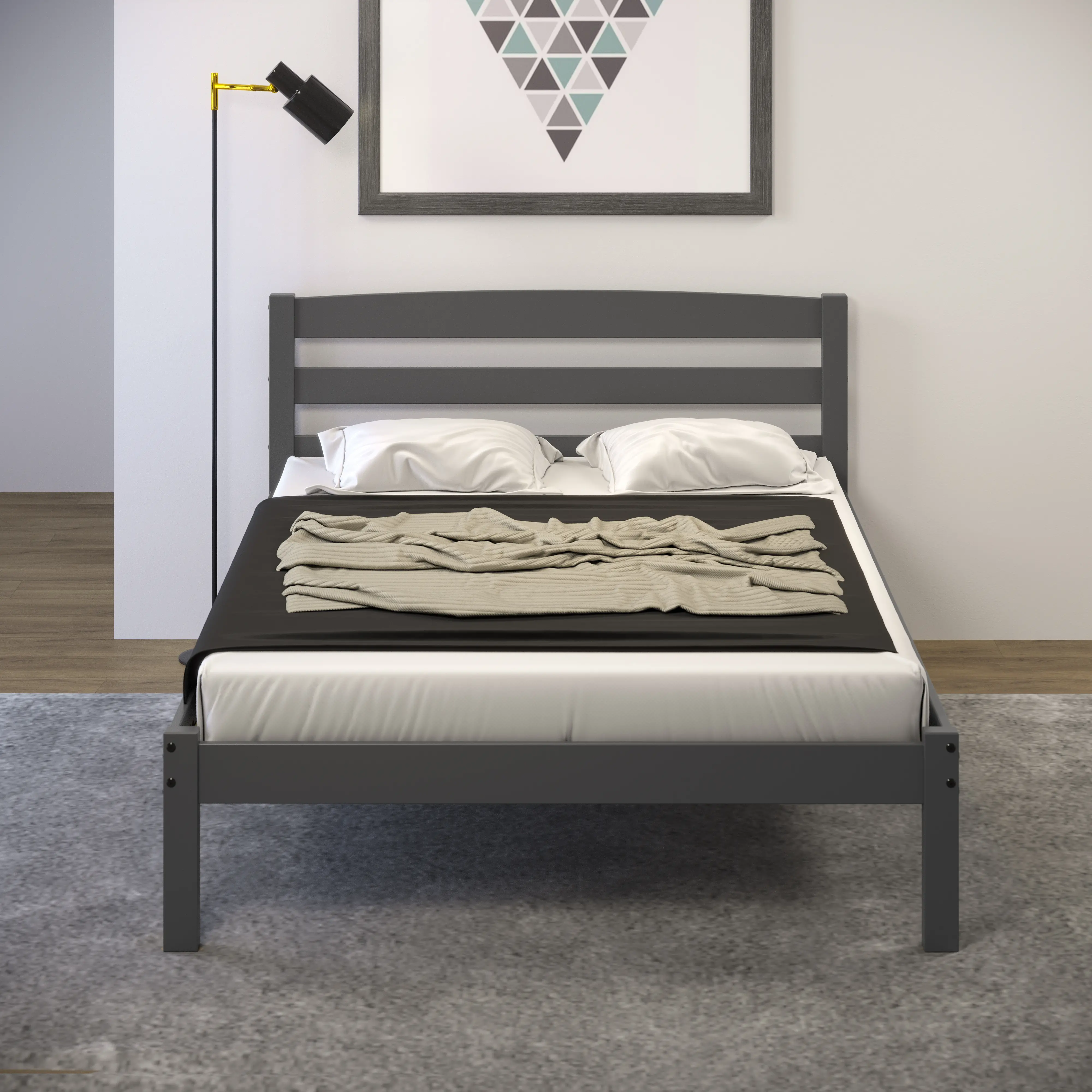 Econo Gray Full Size Bed