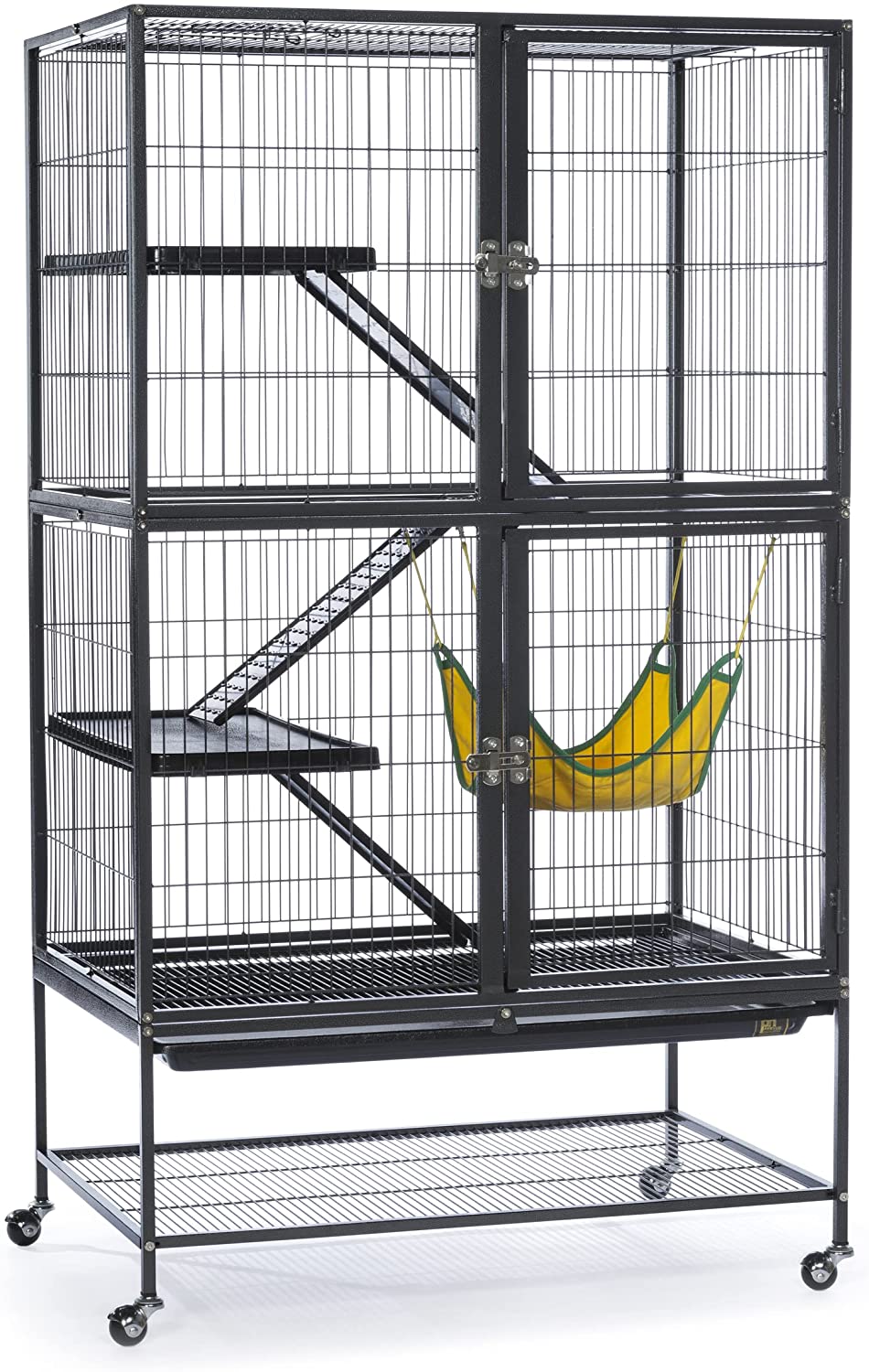 Prevue Hendryx Black Feisty Ferret Cage， Black Hammertone