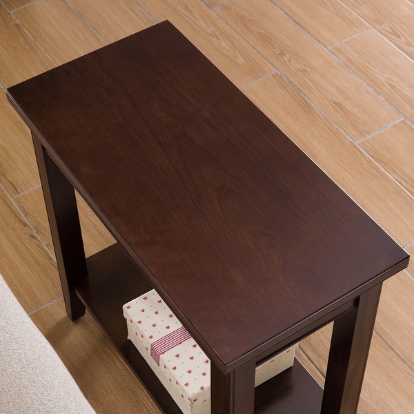 Leick Home Laurent Narrow End Table with Shelf