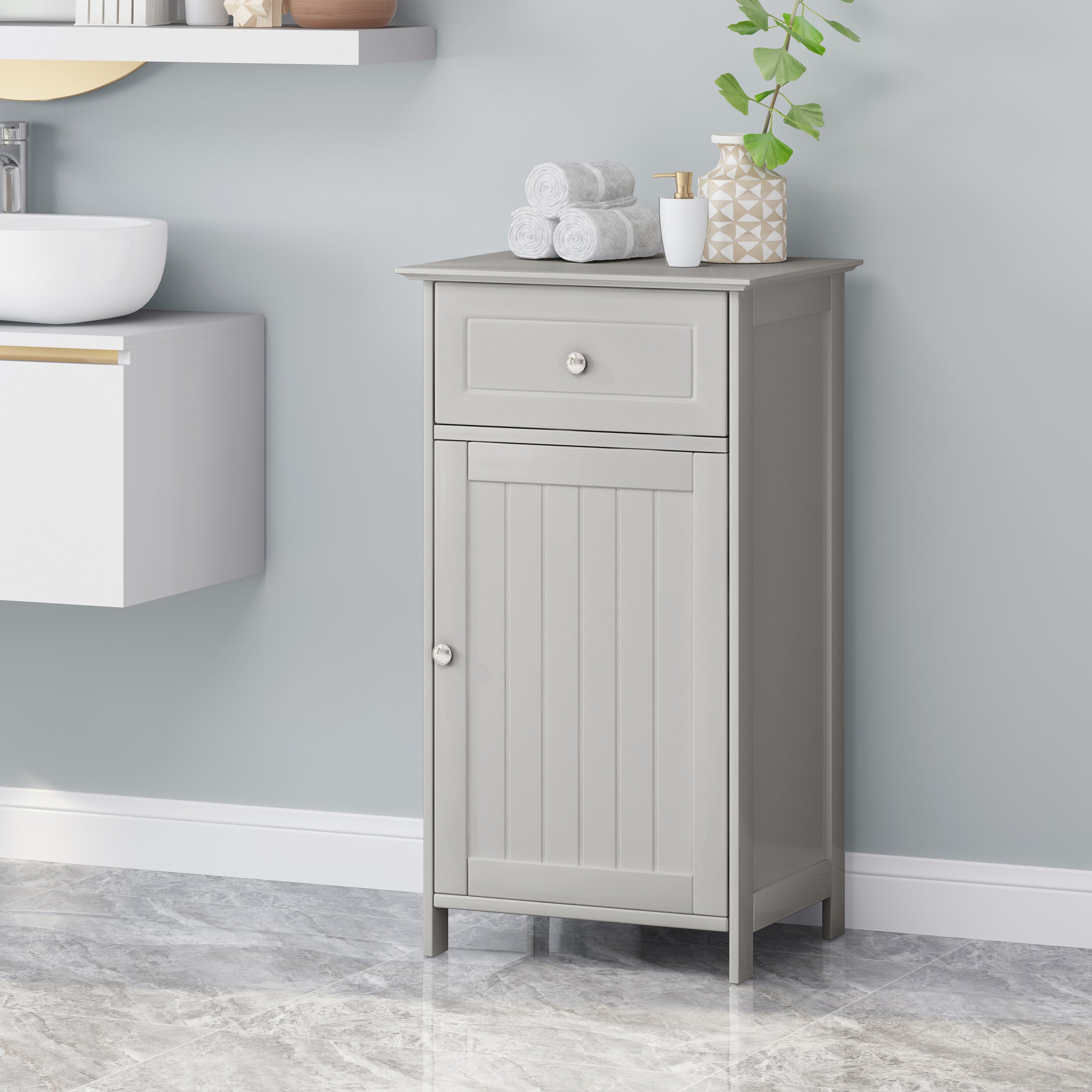 Melodi Contemporary Bathroom Storage Cabinet