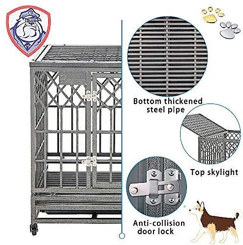 SMONTER Heavy Duty Dog Crate