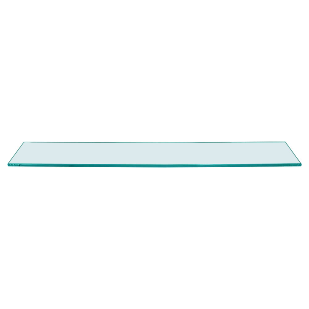 Dulles Glass Rectangle Floating Glass Shelf - 6'' x 33'' , 3/8