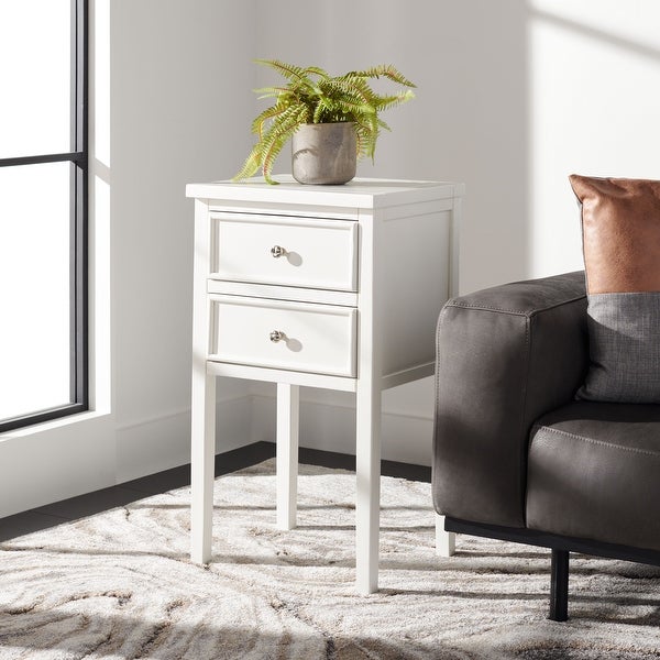 SAFAVIEH Toby White End Table - 16.9