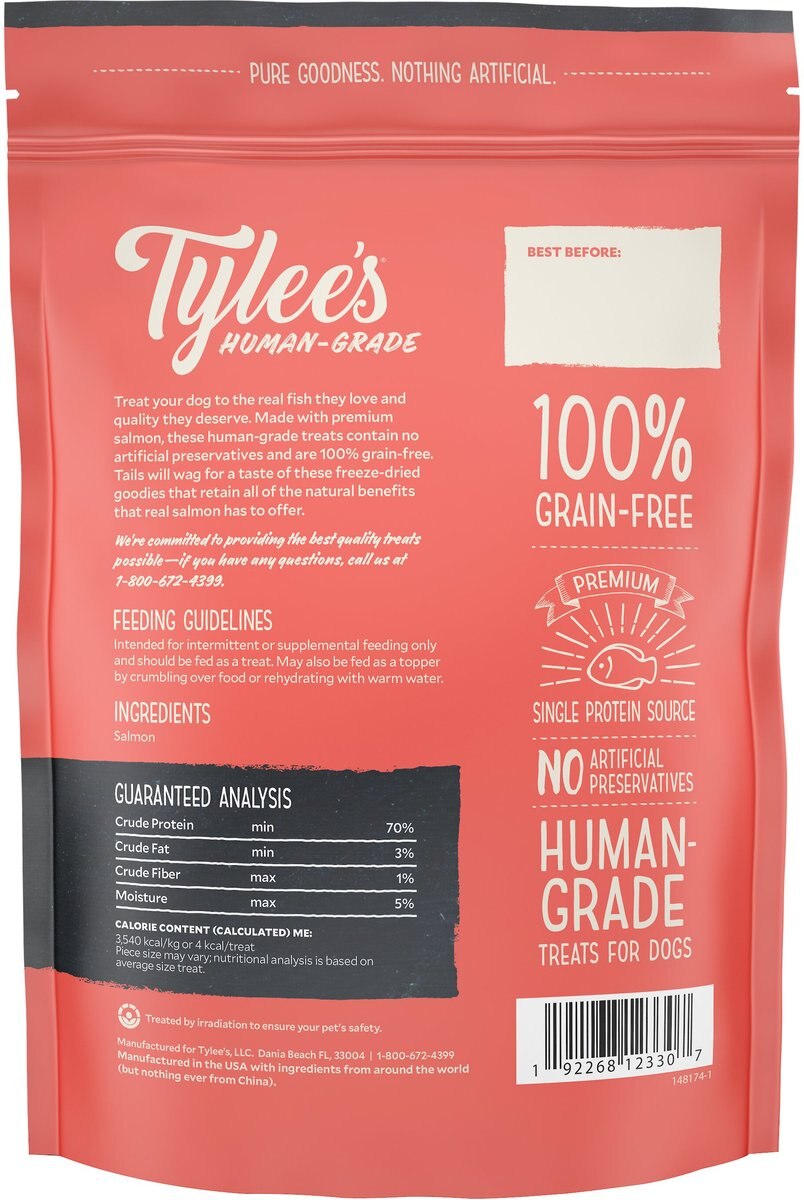 Tylee's Salmon Human-Grade Freeze-Dried Dog Treats