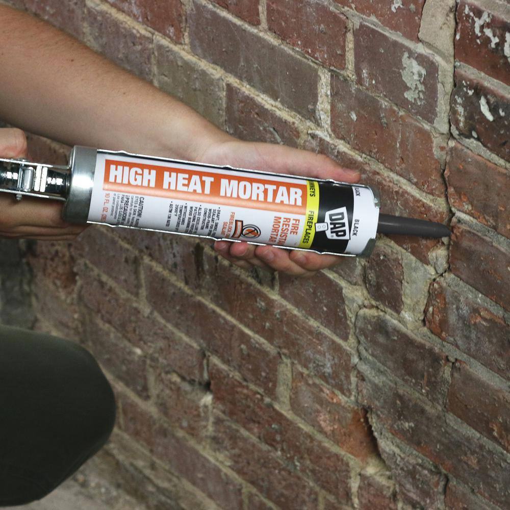 DAP 10.1 oz. Black High Heat Mortar Sealant (12-Pack) 7079818854