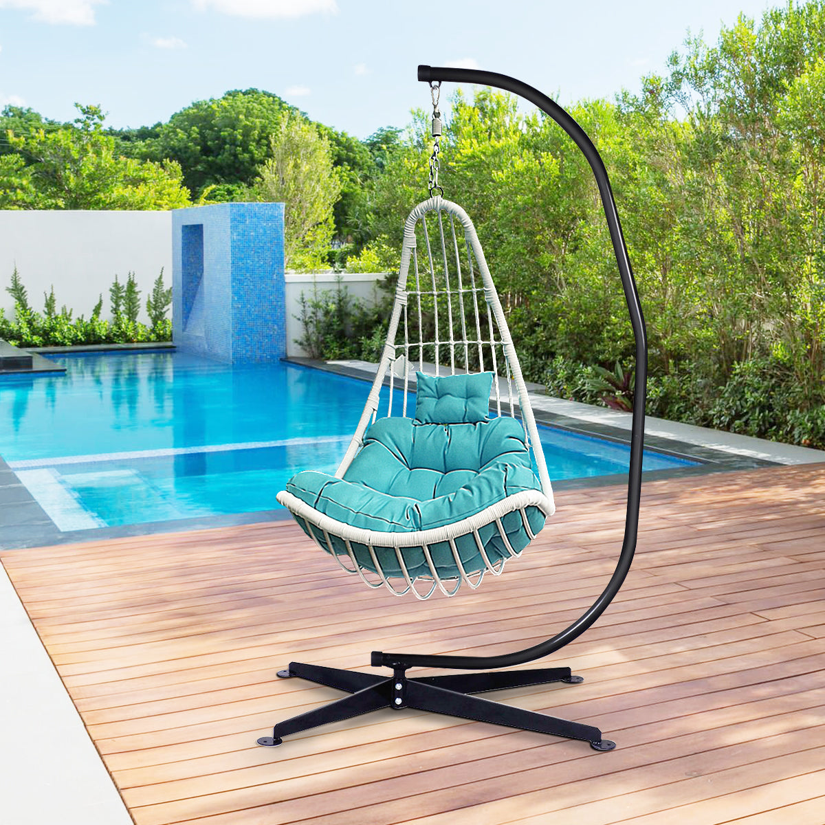 Giantex Hammock Chair Stand, Hanging Chair Stand, C Stand for Hanging Chair