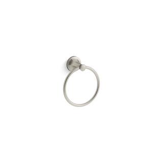 KOHLER Refined Wall Mounted Towel Ring in Vibrant Brushed Nickel 26511-BN