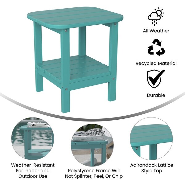 AllWeather Adirondack Style Patio Side Table