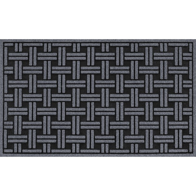 Woven Rubber All Seasons Scraper Rug Black Apache Mills