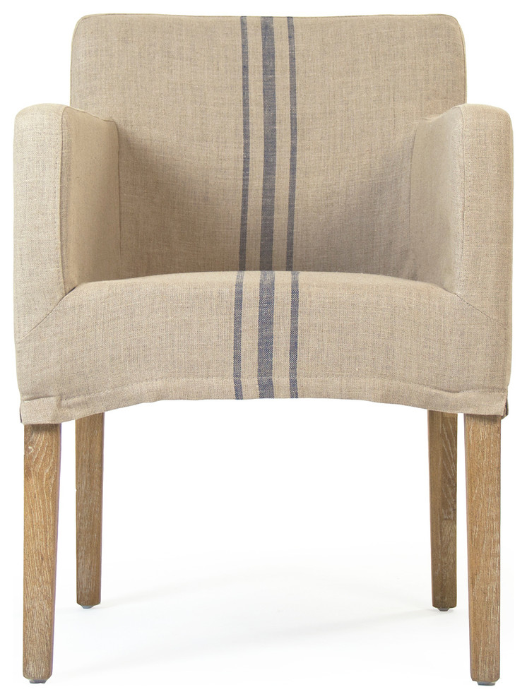 Avignon Slipcover Arm Chair   Farmhouse   Dining Chairs   by HedgeApple  Houzz