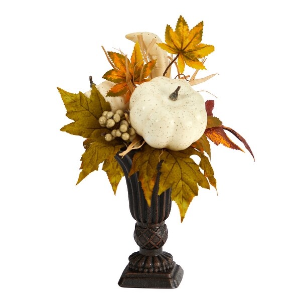 13 Fall Pumpkin and Berries Artificial Autumn Arrangement