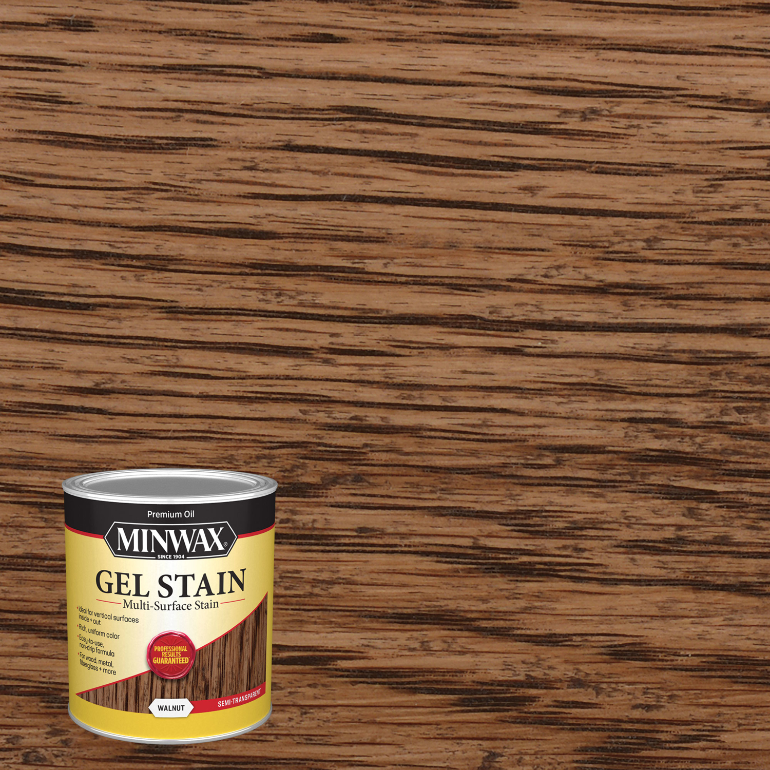 Minwax Gel Stain Semi-Transparent Walnut Oil-Based Gel Stain 1 qt