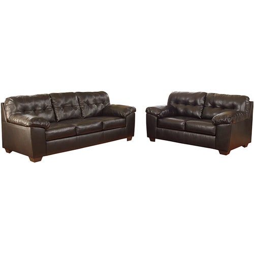 Signature Design by Ashley Alliston Living Room Set in Chocolate