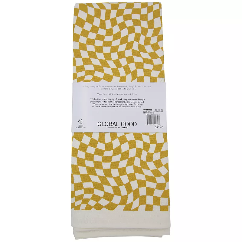 Global Good by To The Market Tea Towel