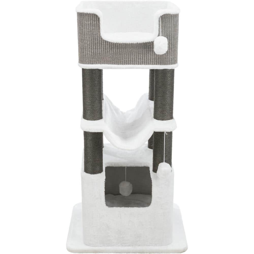 TRIXIE Cream/Gray Lucano Scratching Post Cat Tower 44722