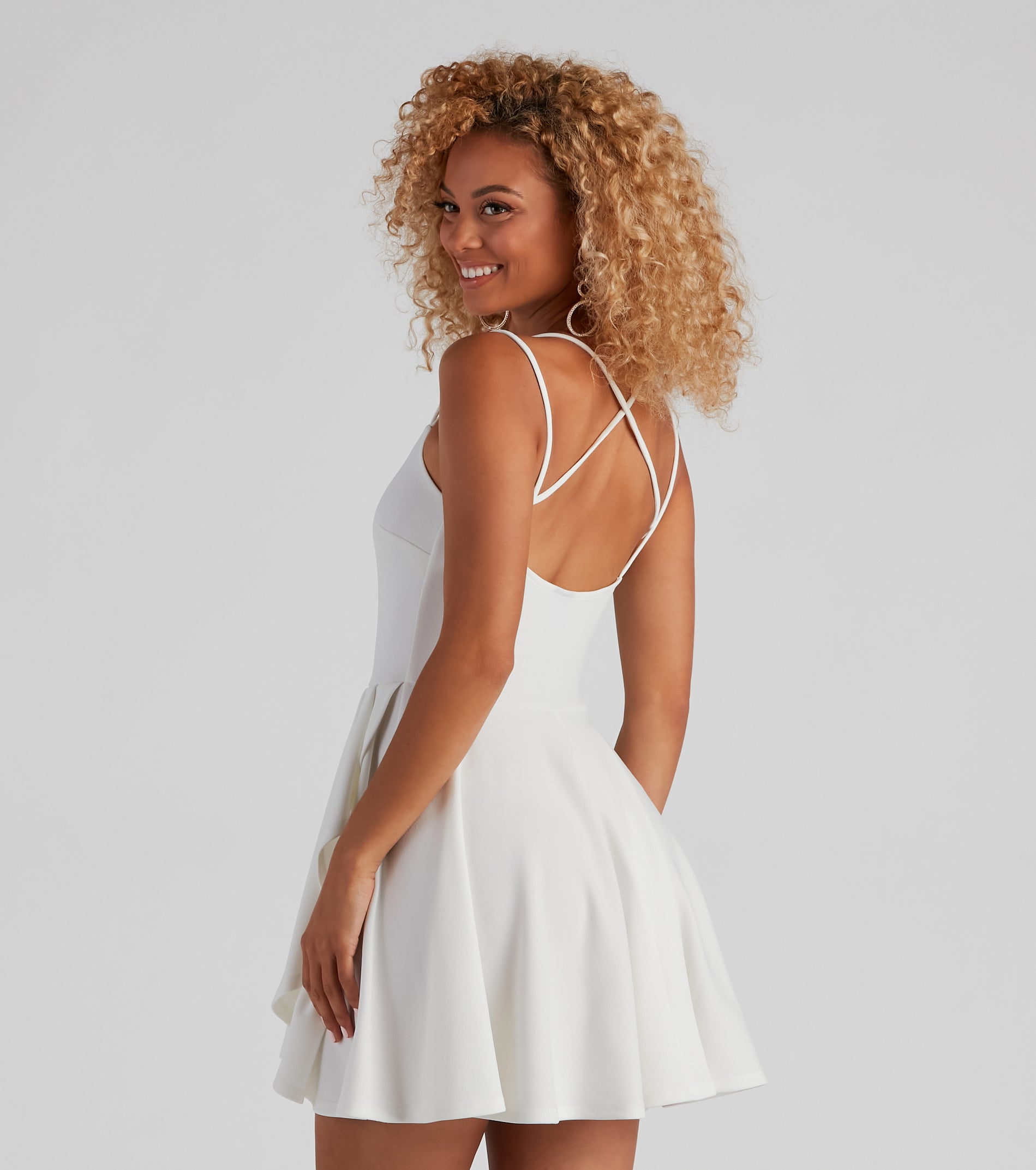 Major Flirt Sleeveless Skater Dress