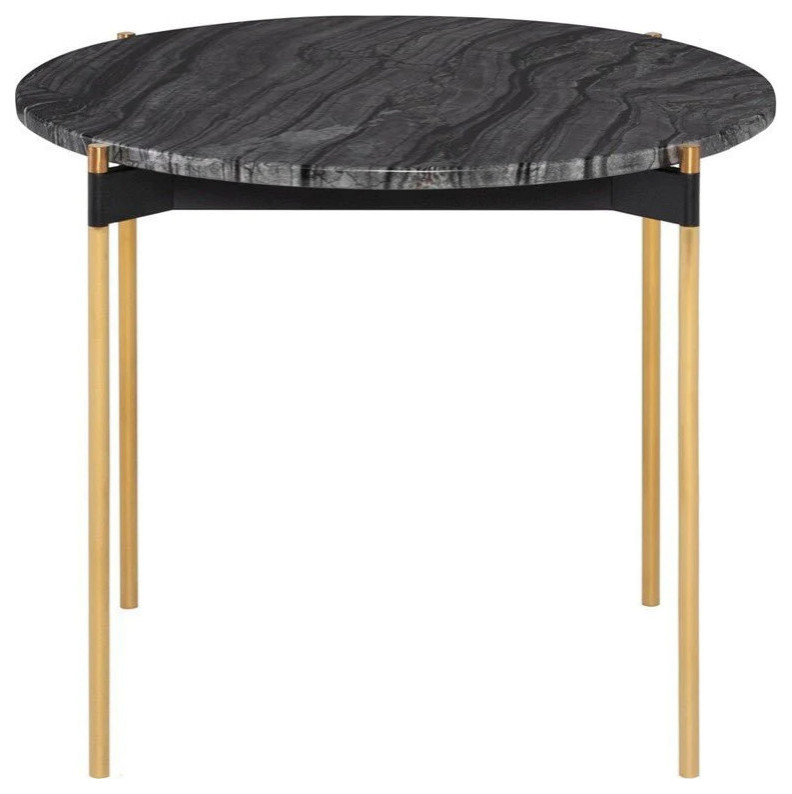 Tyson Black Wood Side Table   Midcentury   Side Tables And End Tables   by Virgil Stanis Design  Houzz