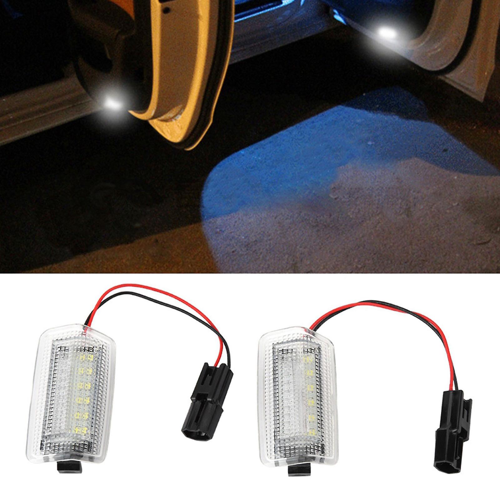 1pair Car Door Warning Light Anti-collid Led Opened Lamp Kit For Toyota Lexus