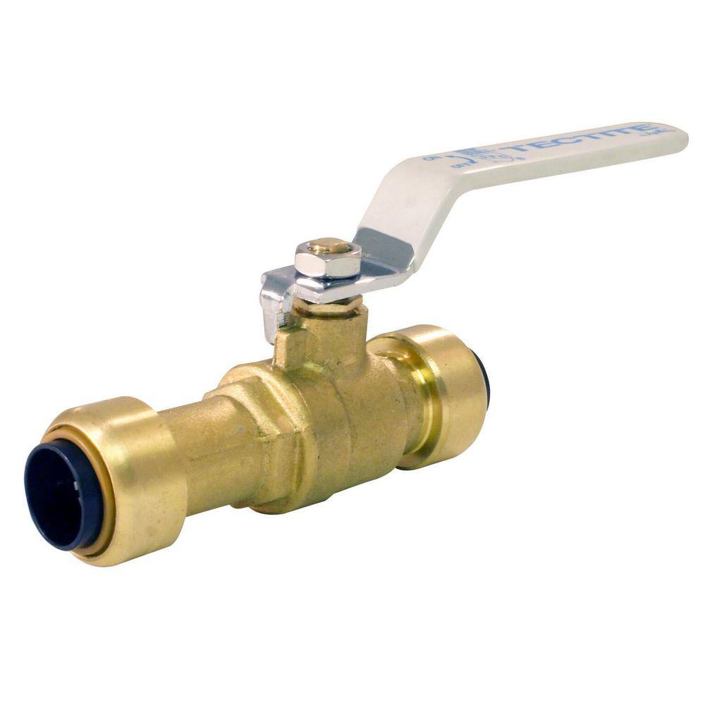 Tectite 12 in. Brass Push-to-Connect Slip Ball Valve FSBBV12SL