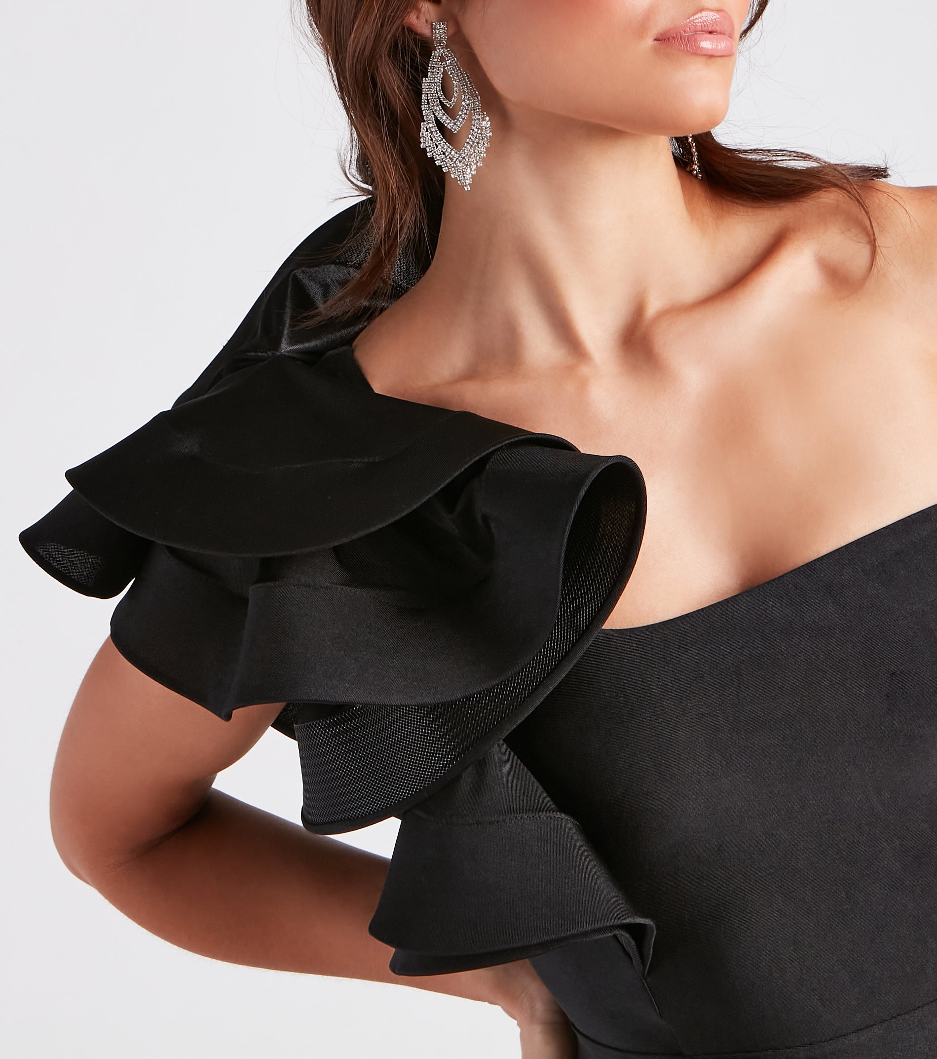 Audrey Formal Ruffled One Shoulder Dress