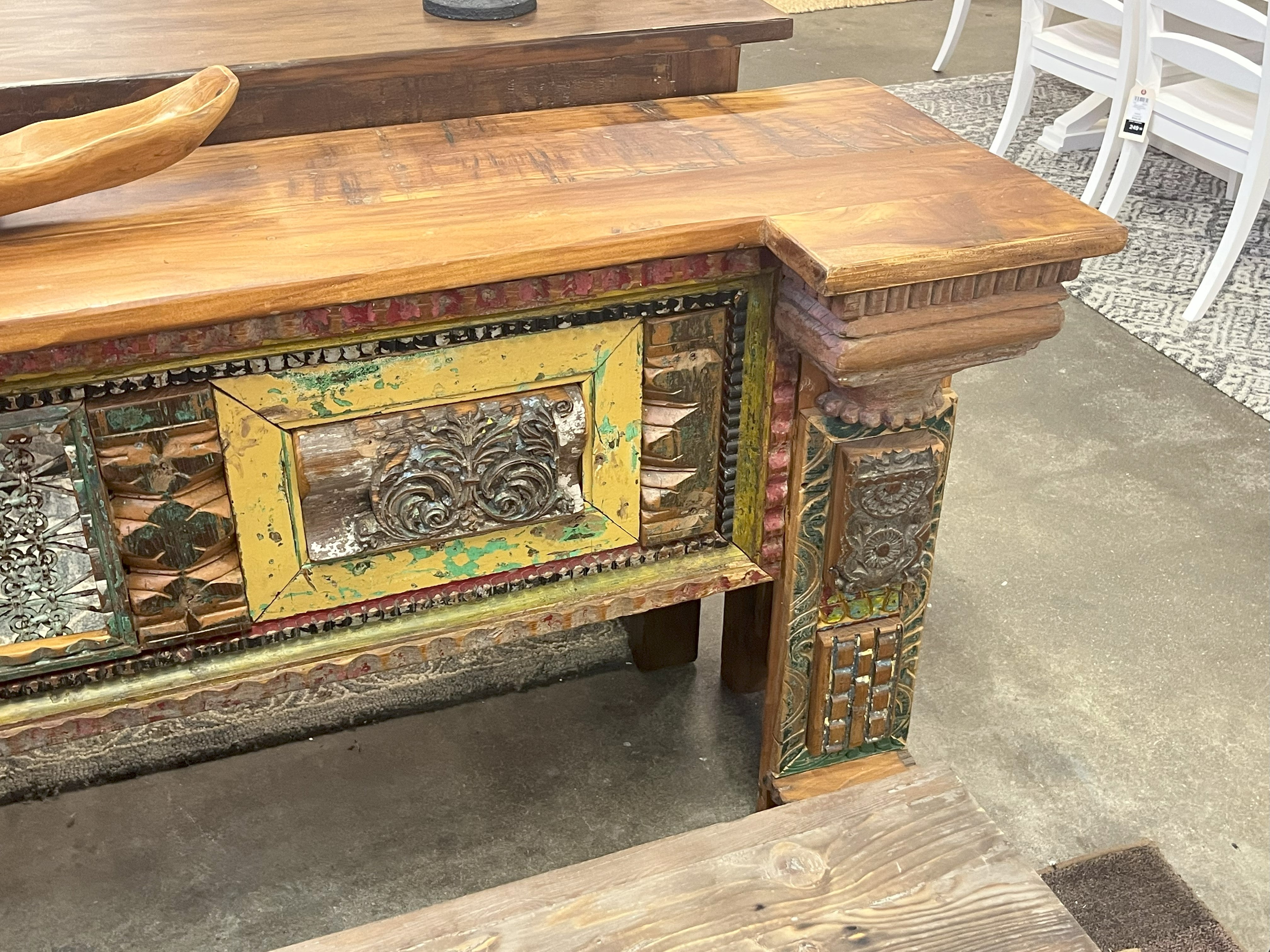 Antique Replica 106 Hand Carved Solid Wood Buffet