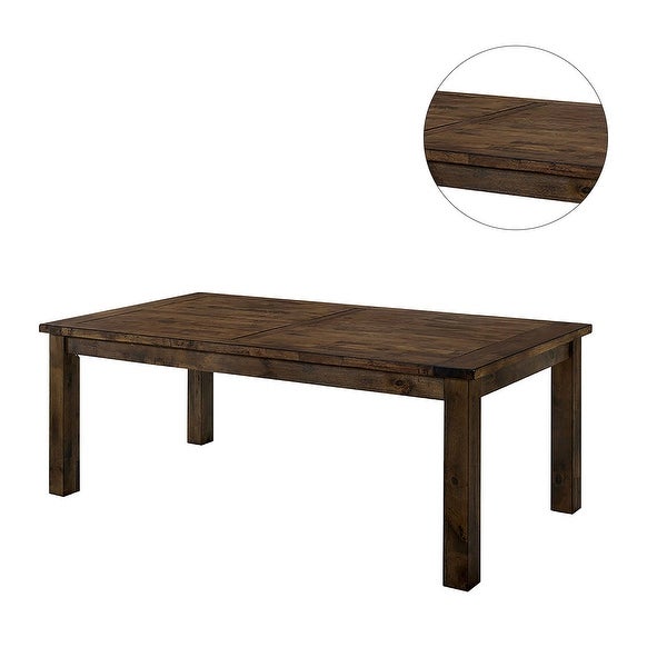 Wood Dining Table in Rustic Oak - Rustic Oak